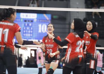 Pertandingan Perdana Tunamen Bola Voli Kapolri Cup 2024 Resmi Dimulai, Tim Putri Provinsi Kalbar Menang di Laga Pembuka