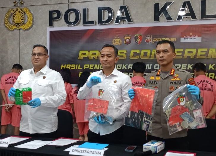 Tegas Berantas Premanisme : Polda Kalbar Ungkap 232 Kasus Kriminal, Satu Orang Ditangkap Atas Kepemilikan Senpi Rakitan