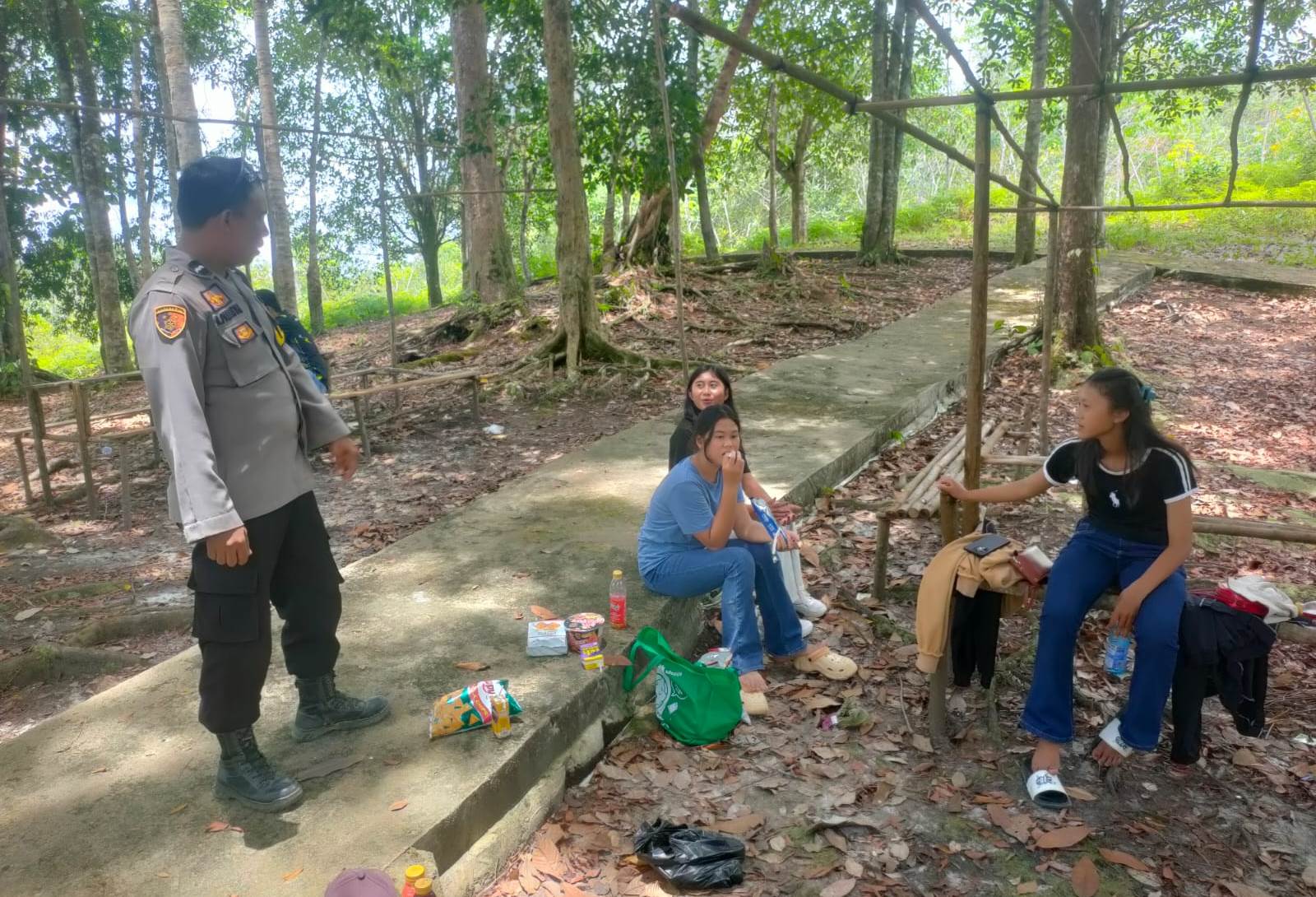 Libur Lebaran Aman, Polsek Jangkang Patroli Tempat Wisata