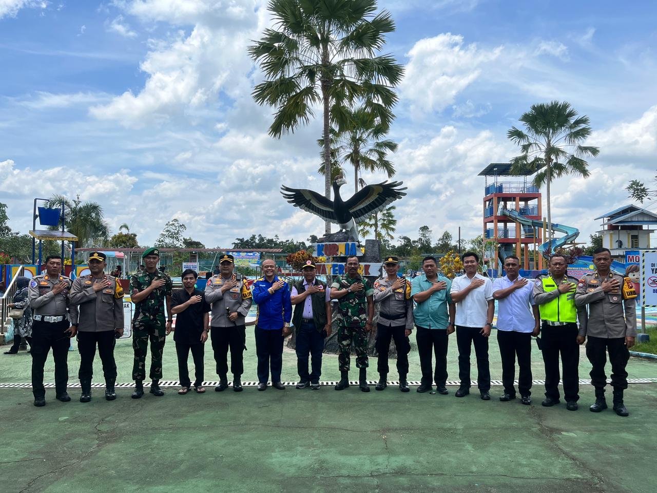 Kapolres Melawi Bersama Forkompimda Pantau Lokasi Wisata