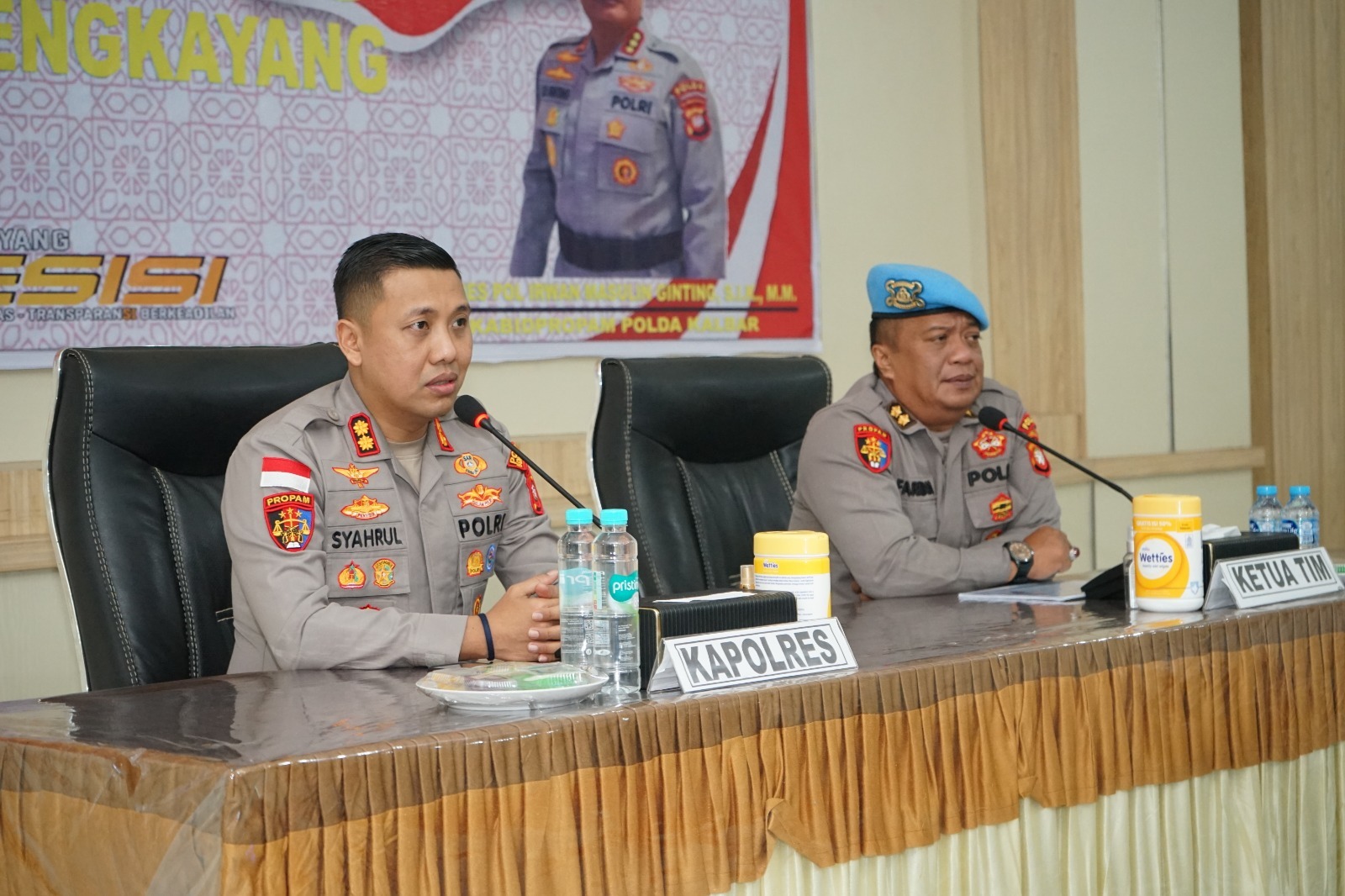 Perkuat Integritas dan Profesionalisme, Polres Bengkayang Terima Pembinaan Etika Profesi Polri dari Bidpropam Polda Kalbar