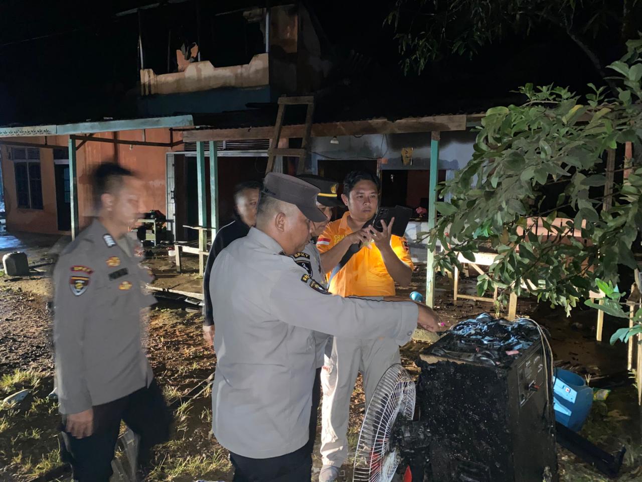 Rumah Warga di Semadin Terbakar, Polisi Lakukan Olah TKP