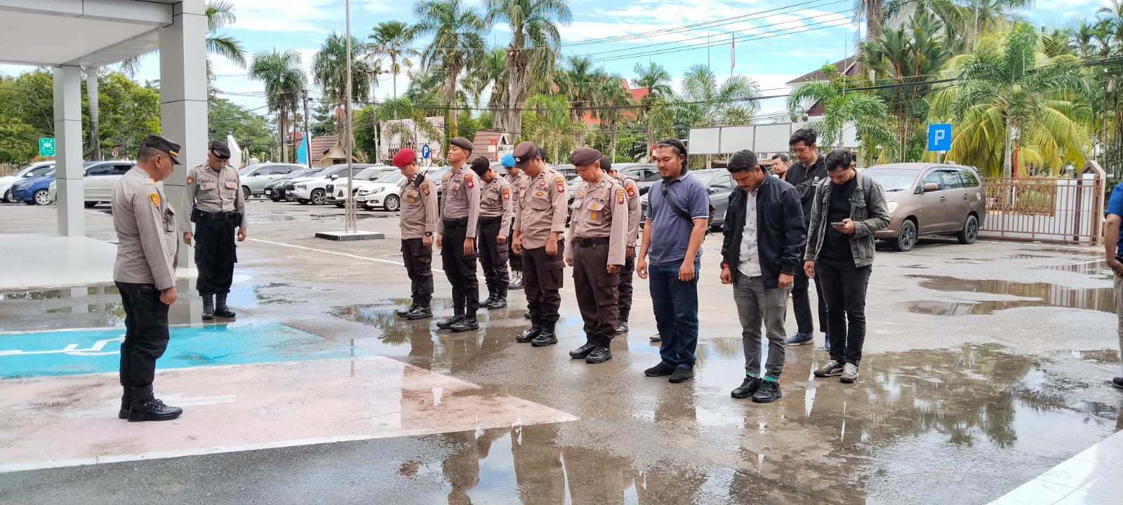 Pengamanan Terpadu dan Humanis, Sidang Virtual di Singkawang Berlangsung Kondusif