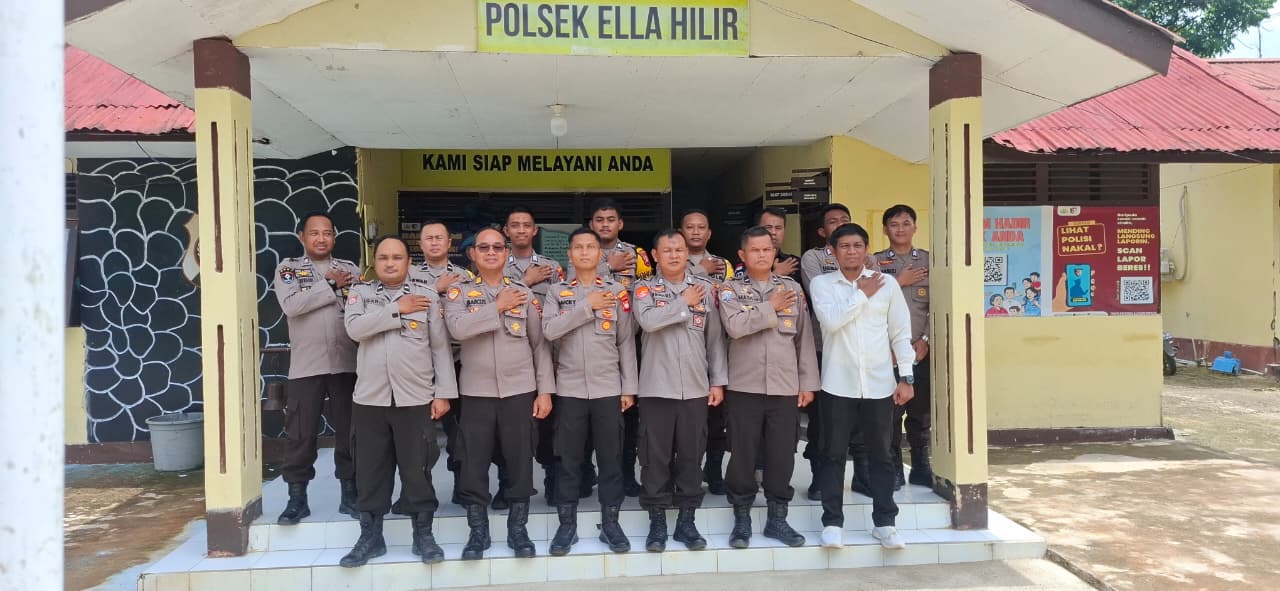 Bag Ren Polres Melawi Laksanakan Asistensi di Polsek Ella Hilir, Tekankan Kesiapan Wasrik