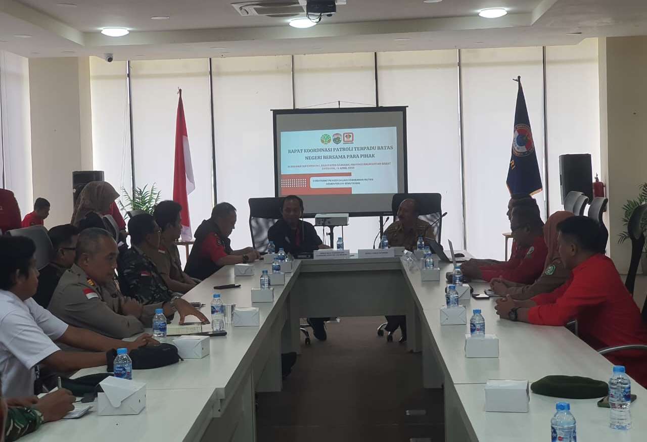 Rapat Strategis di PLBN Entikong Bahas Pencegahan Karhutla Secara Terpadu