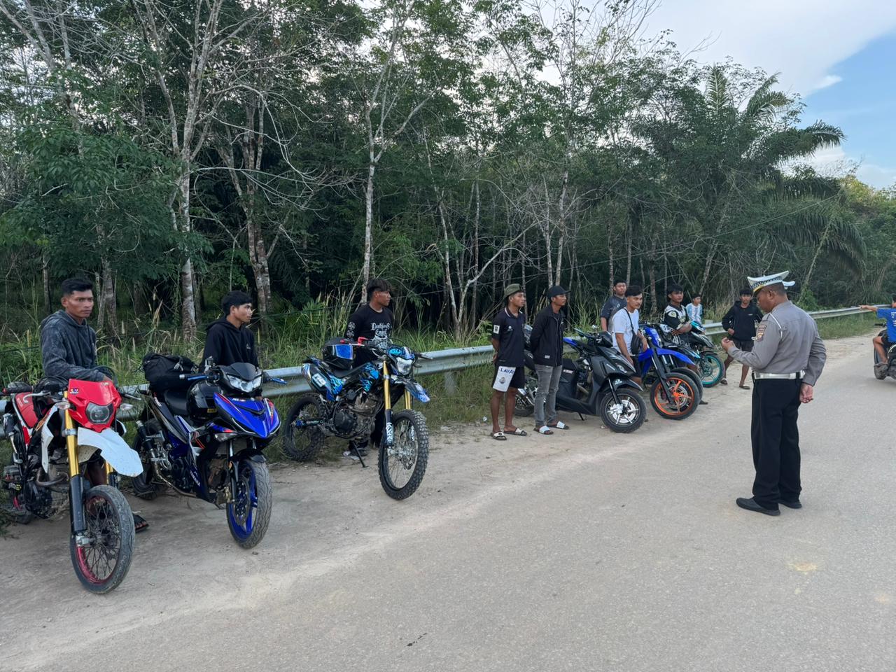 Satlantas Polres Melawi Amankan 50 Unit Kendaraan Bermotor Dengan Suara Bising