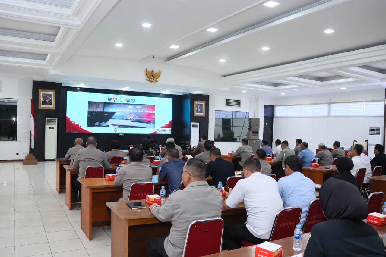 Kapolda Kalbar Ikuti Rakernis Gabungan Polri 2026 Secara Virtual