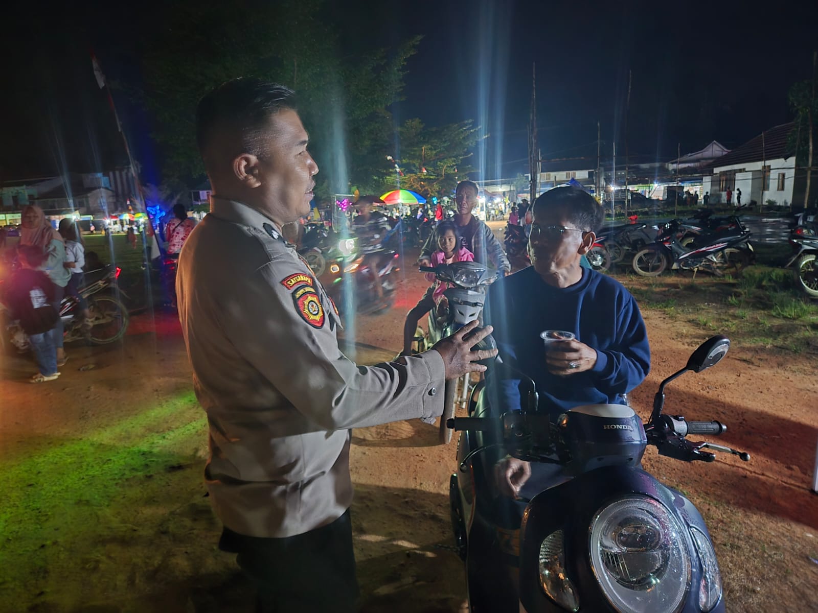 Polsek Jelai Hulu Laksanakan Patroli Malam Minggu, Antisipasi Gangguan Kamtibmas