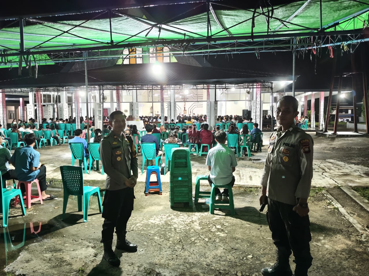 Pengamanan Ibadah Sabtu Suci/Malam Paskah 2026 Berjalan Aman dan Kondusif di Menjalin