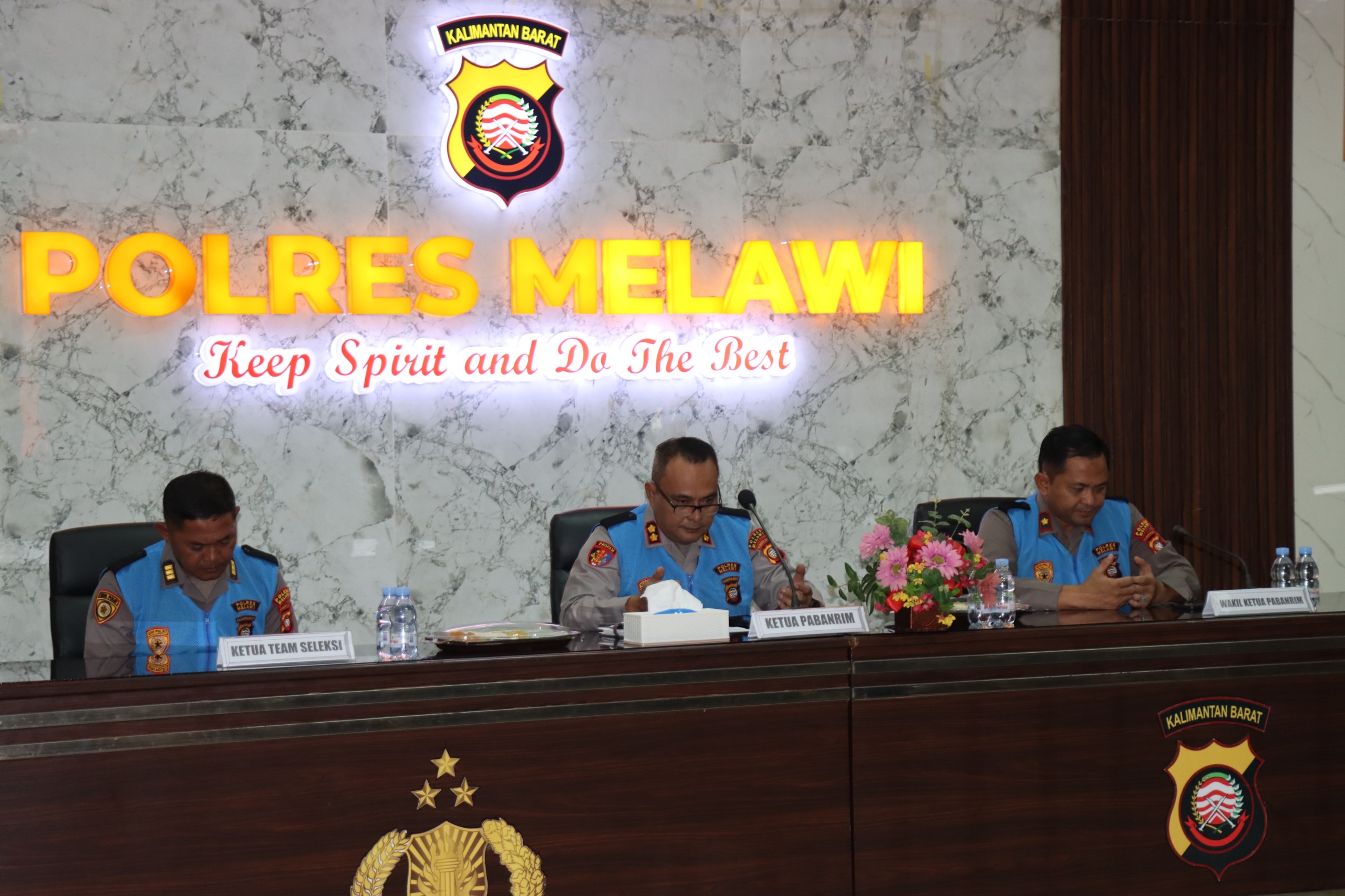 Kapolres Melawi Pimpin Rikmin Awal Penerimaan Terpadu Anggota Polri Pabanrim Polres Melawi T.A.2026