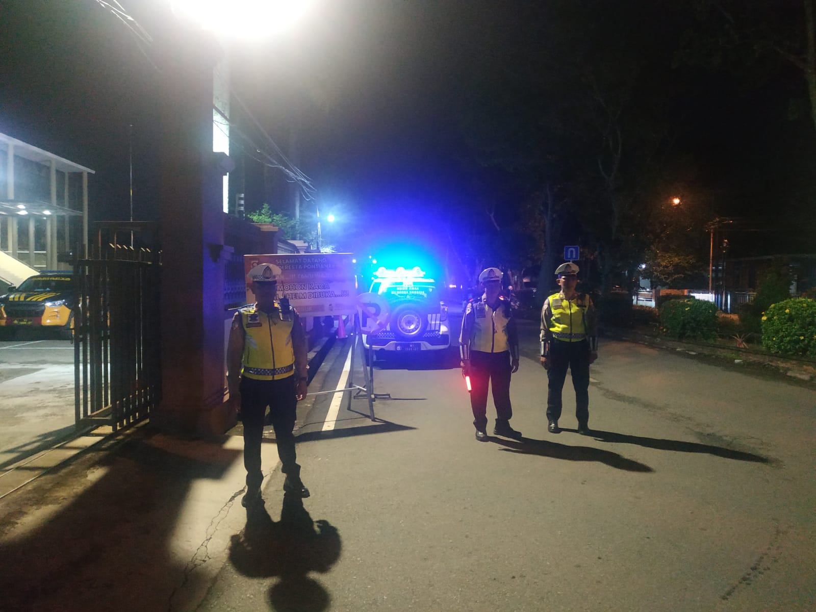 Cegah Balap Liar dan Knalpot Brong, Sat Lantas Polresta Pontianak Intensifkan Patroli Malam