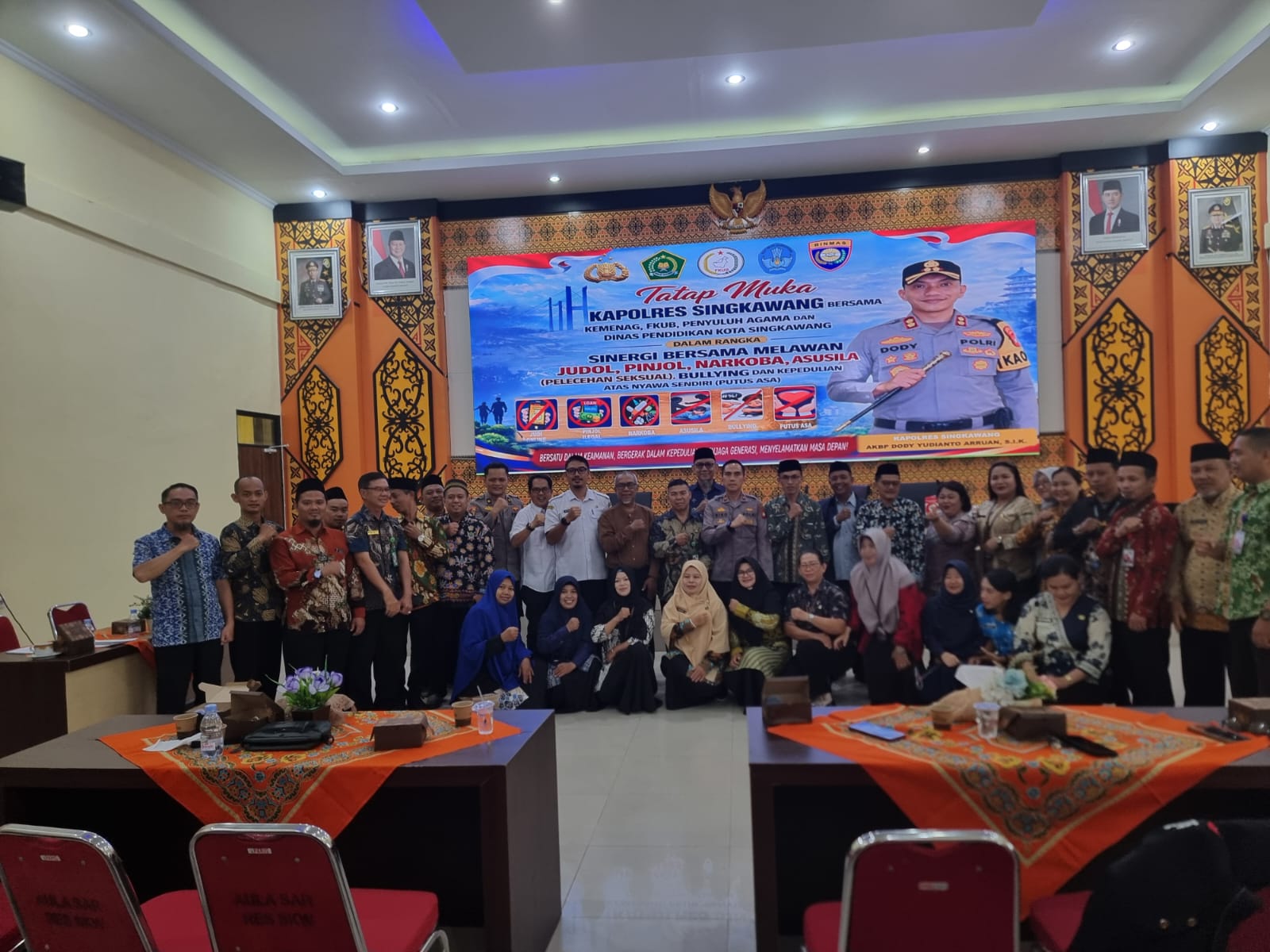 Polres Singkawang Gelar Tatap Muka Lintas Sektoral, Bahas Penanganan Judol, Narkoba dan Bullying