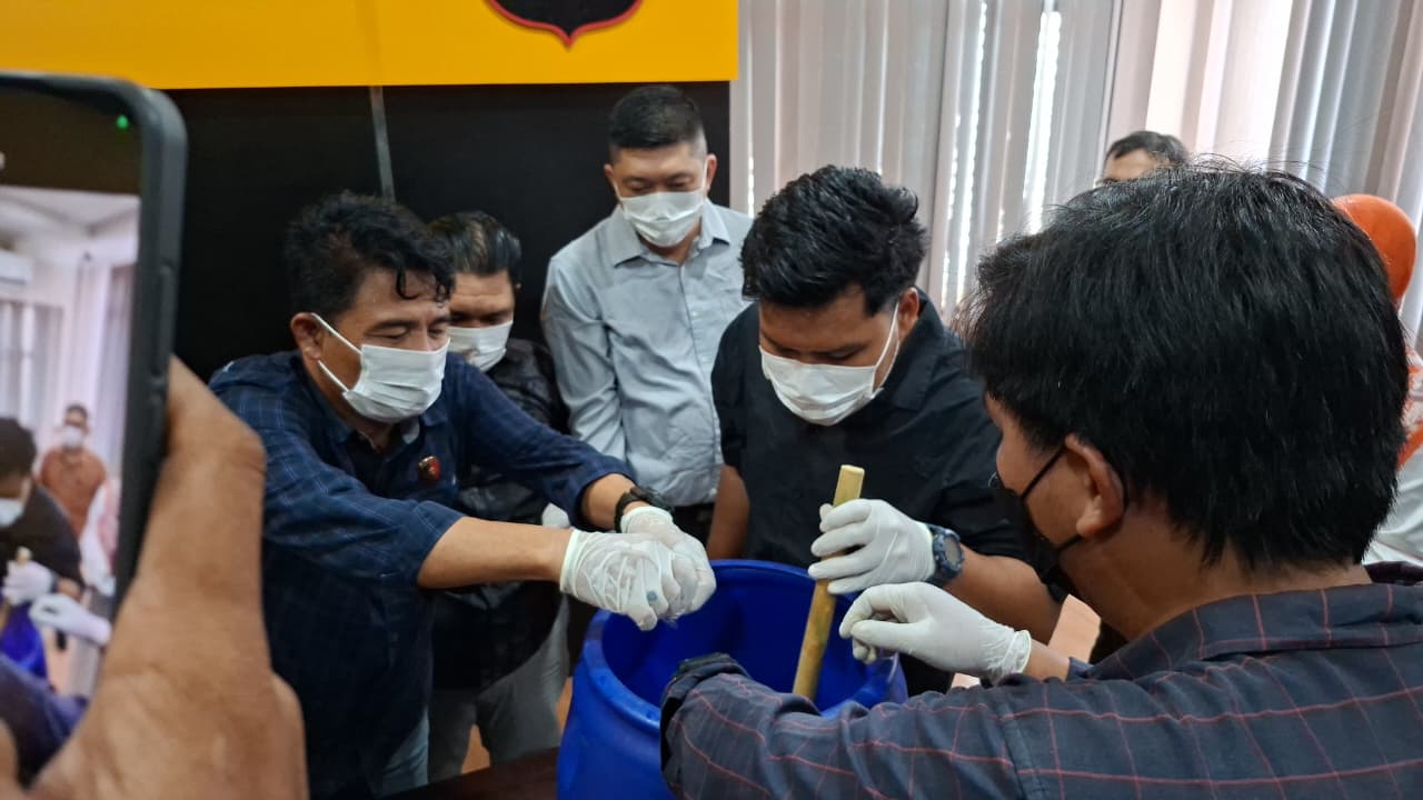 Musnahkan Barang Bukti Narkotika, Polres Singkawang Tegaskan Komitmen Lindungi Masyarakat