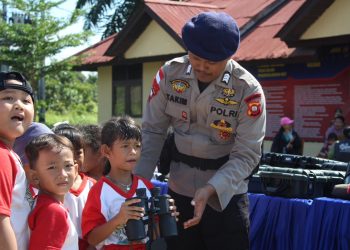 Satbrimob Polda Kalbar kembali menerima kunjungan edukasi dari sekolah-sekolah di Provinsi Kalbar