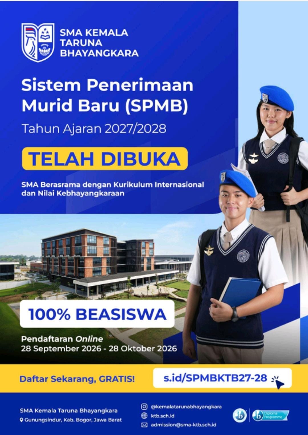 SPMB SMA Kemala Taruna Bhayangkara 2027/2028 Segera Dibuka, Polda Kalbar Siapkan Sosialisasi hingga Polsek
