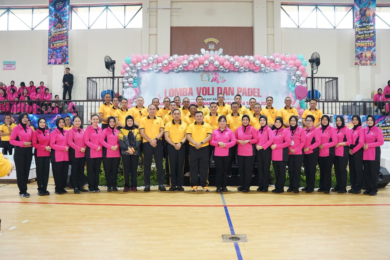 Kapolda Kalbar Buka Lomba Voli dan Padel HKGB ke-74 Tahun 2026