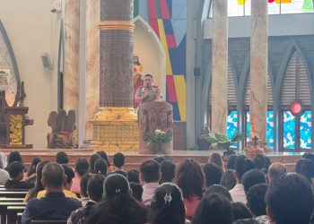 Kapolres Sanggau Hadir di Tengah Jemaat, Bangun Silaturahmi dan Jaga Kamtibmas